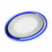 Панель круглая LED трехрежимная 3RGL (3RGL-10,10W. 5000к+синий) D90