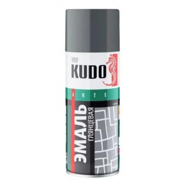 Эмаль №1016 KUDO аэрозольная универсальная т/серая 0,52-0