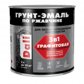 Графитовая ГРУНТ-ЭМАЛЬ по ржавчине "DALI" 2,0л/3 Черный
