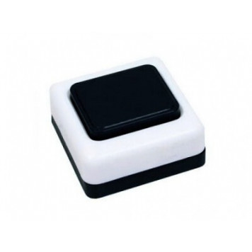 Кнопка для звонка А10.4-001 черно-белая Витебск-0