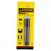 Метчик набор 2шт М8*1.0 мм STAYER /28025-08-1.0-H2/