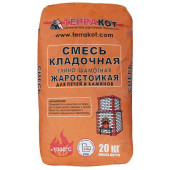 ТЕРРАКОТ Кладочная печная смесь глино-шамотная 20кг