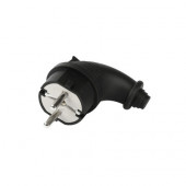 Вилка SmartBuy угловая каучук 2Р+РЕ SBE-16-P09 R