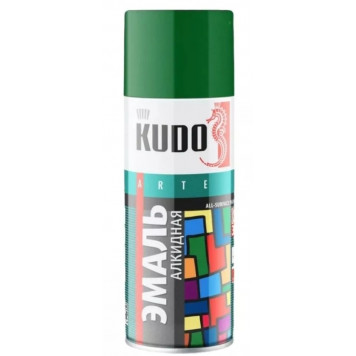 Эмаль №10081 KUDO аэрозольная универсальная зеленая-0