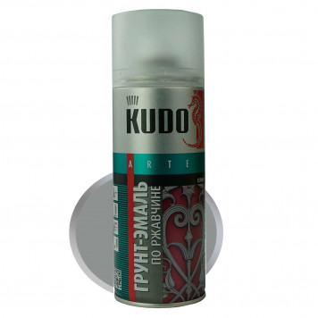 Эмаль №7042 KUDO аэрозольная ПО РЖАВЧИНЕ серая-0