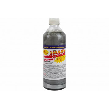 Эмаль термостойкая серебристая 600С 0,5л-0