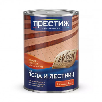 Эмаль быстросох для пола жел-кор 0,9кг ПРЕСТИЖ-0