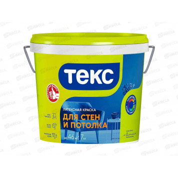 ТЕКС Краска в/д интерьерная для стен и потолка  УНИВЕРСАЛ 7кг-0