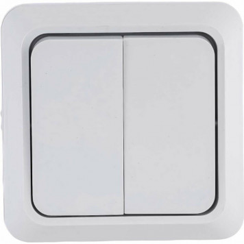 Выключатель 2-кл ОУ Ладога белый индик TDM-0