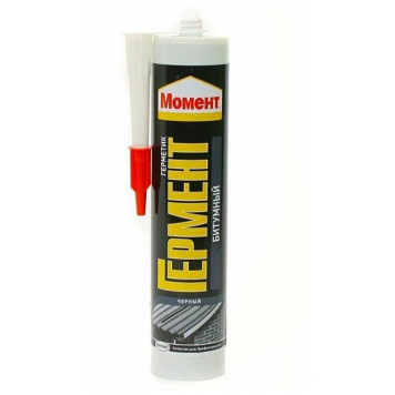 Герметик Момент Гермент Битумный черный 300мл-0