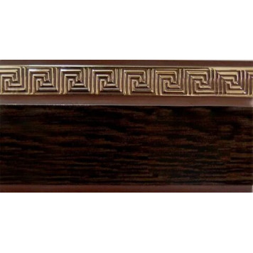 Карниз потол КЛЕВЕ ГАЛАНТ МЕАНДР 3-х рядный Венге 2,4м (7см)-0