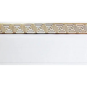 Карниз потол КЛЕВЕ ГАЛАНТ МЕАНДР 3-х рядный Белый глянец 3,0м-0