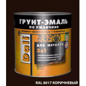 Эмаль-Грунт по ржавчине "DALI" коричневый 0,75л