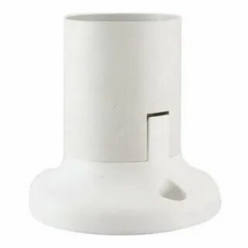 Патрон Е-27 потолочный, термост. пластик, прямой, белый Б/Н TDM-0