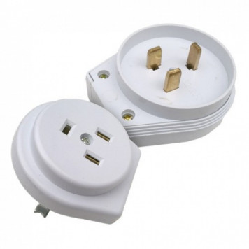 Разьем РШ-ВШ 32А (3 контакта) белый IN HOME-0