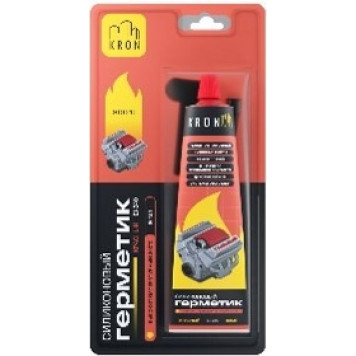 Герметик KRONBUILD силик высокотемп +300С красный 80мл-0