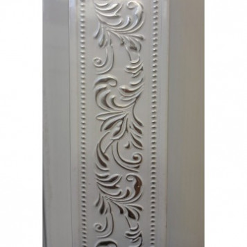 Карниз потол КЛЕВЕ ГАЛАНТ МЕАНДР 3-х рядный Венера 3,6м белый с серебром-0