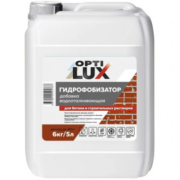 Гидрофобизатор добавка д/бетона и строит.раств. 5 л Оптилюкс-0