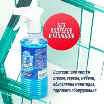 Средство д/стекол и зеркал DIONA, сменный блок 500мл-0