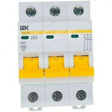 Автомат ВА4729 63А 3п-0