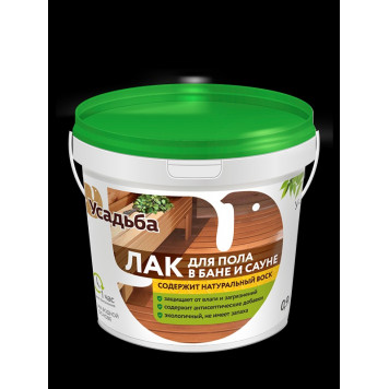 Лак для пола в бане и сауне 0,9кг У-423-0