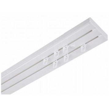Карниз потол 2-х ряд.бел  1,5м-0