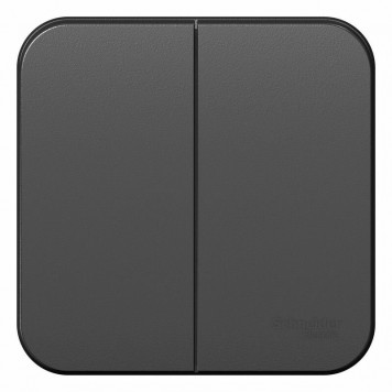 Выключатель 2-кл ОУ 10А Бланка антрацит BLNVA105006-0