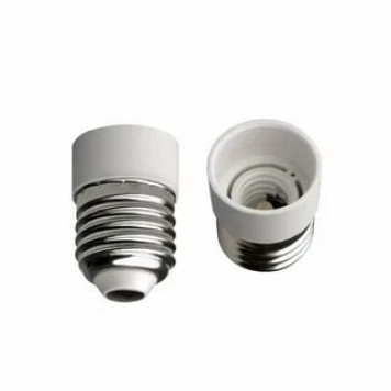 Патрон-переходник с Е27 на Е14 (белый)-0