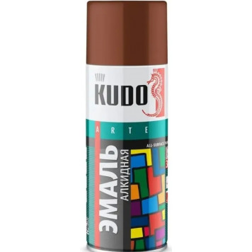 Эмаль №1023 KUDO аэрозольная универсальная какао-0