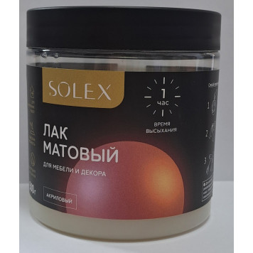 Лак д/мебели 0,5кг матовый Solex-0