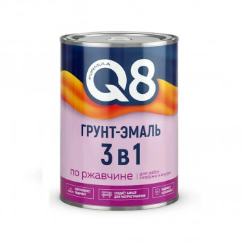ГРУНТ-ЭМАЛЬ по ржавчине FORMULA Q8 Коричневая 0,9 кг-0