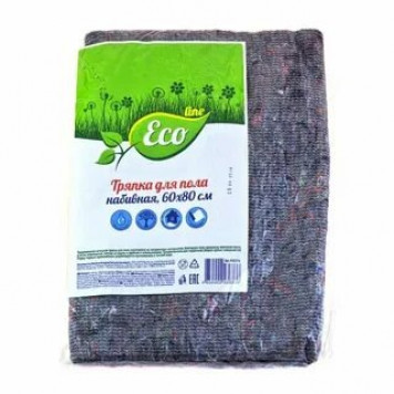 Тряпка д/пола 50*60см набивная серая ECO LINE-0
