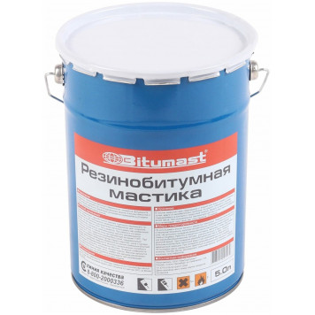 Мастика BITUMAST резинобитумная 5,0л.-0