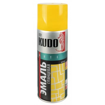 Эмаль №1013 KUDO аэрозольная универсальная желтая-0