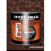 Эмаль-Грунт по ржавчине "DALI" молотковая шоколадный 0,75л