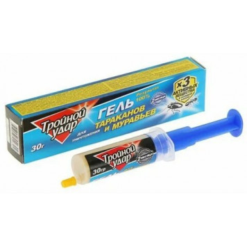 Гель от тараканов Домовой Тройной удар 30г-0