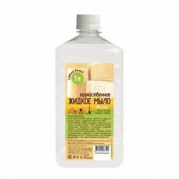 Мыло жидкое хозяйственное белое 72% 1л-0