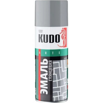 Эмаль №1018 KUDO аэрозольная универсальная серая-0