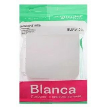 Выключатель 1-кл ОУ 10А Бланка белый BLNVA101011-0