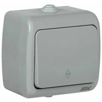 Выключатель 1-кл ОУ 10А IP54 АКВАТИК ВС-20-1-0-А IEK /EVA10-К03-10-54/-0