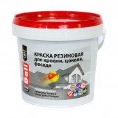 Краска фасадная резиновая база А 1,3кг DALI