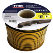 Уплотнитель Е-профиль 15*8 черный TYTAN