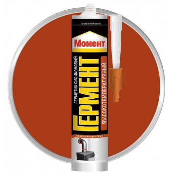 Герметик Момент сил. высокотемпературный, красно-коричн. 300мл-0