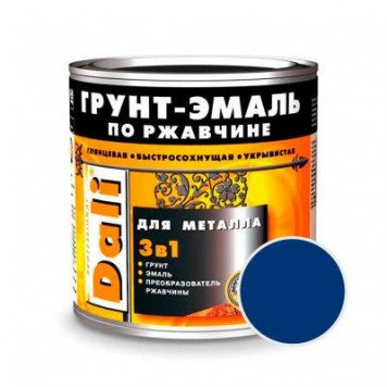 Эмаль-Грунт по ржавчине "DALI" синий 0,75л-0