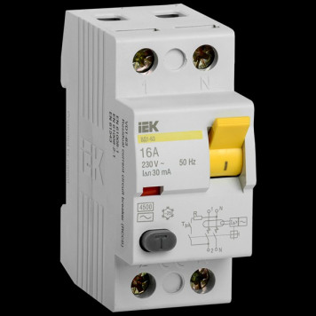 УЗО ИЭК 2п 16С 30мА-0