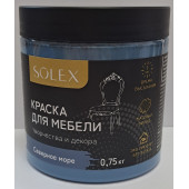 Краска д/мебели 0,75кг северное море Solex
