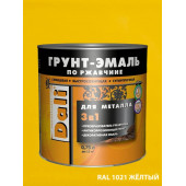 Эмаль-Грунт по ржавчине "DALI" желтый RAL1021 0,75л