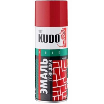 Эмаль №1003 KUDO аэрозольная универсальная красная-0