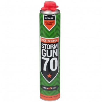 Пена монт. "PROFFLEX STORM GUN" 70 л. Лето 1040 гр.-0