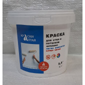 Краска для стен и потолков "Краски Алтая" супер белая 1,3кг